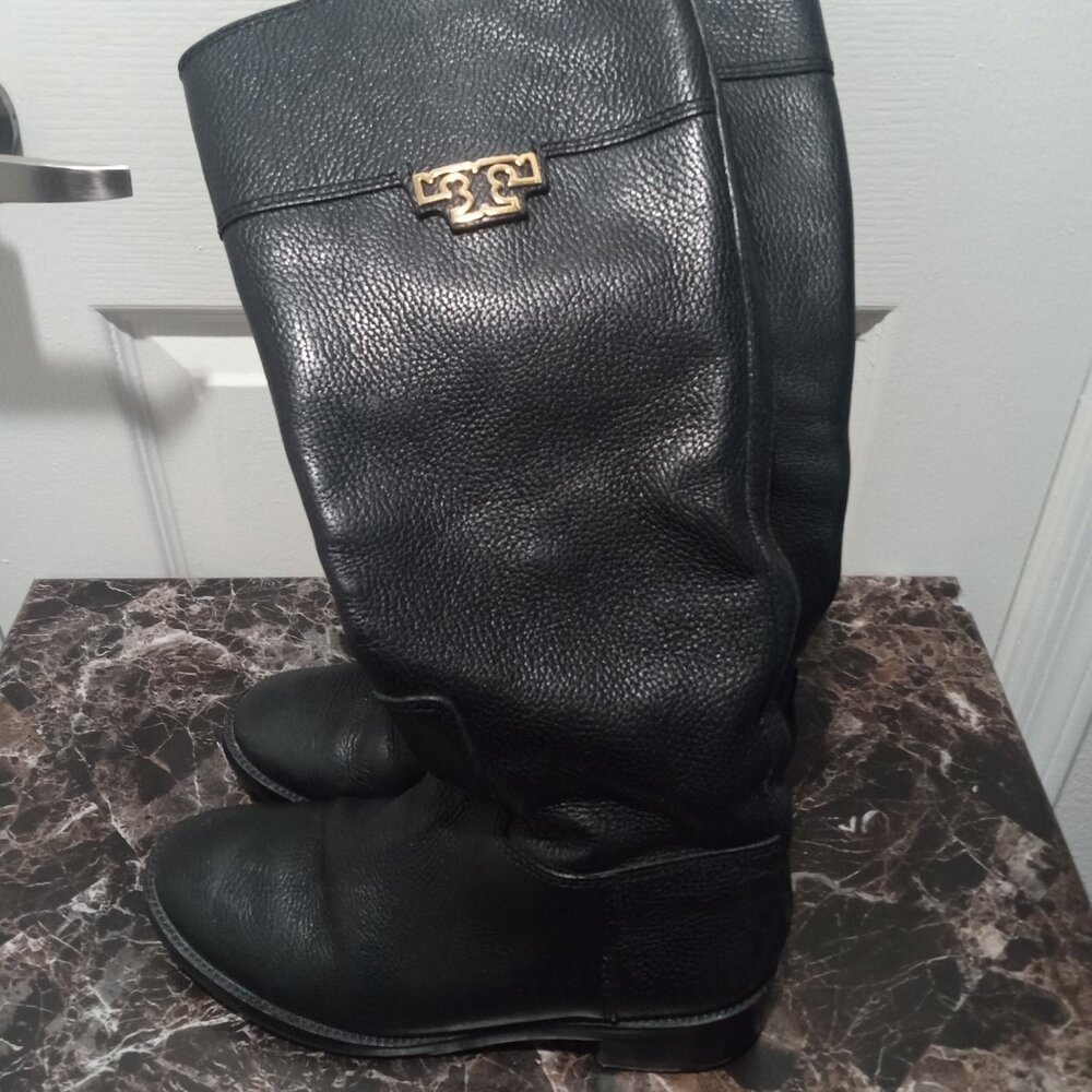 Tory Burch Black Leather Boots